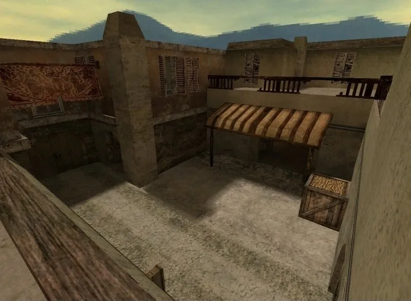 Скриншот Карта de_ahram для CS 1.6: точки, маршруты, баланс сторон и настройка ботов