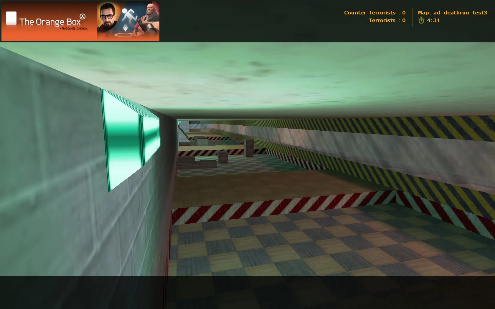 Скриншот  Карта ad_deathrun_allinone для CS 1.6: deathrun, ловушки, точки и боты (.nav), оптимизация