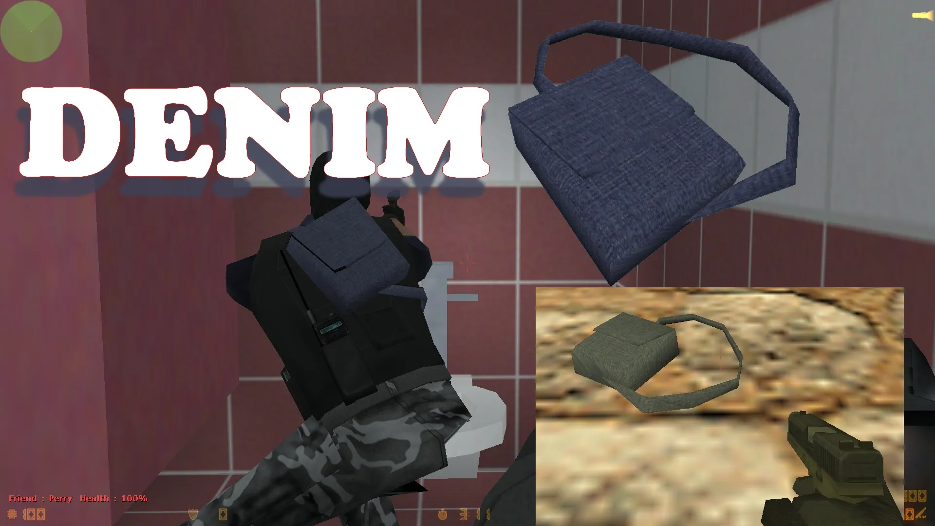 Скриншот  Модель «Modern Backpack» для CS 1.6: v_ p_ w_ модели, звуки, анимация осмотра, текстуры и настройка