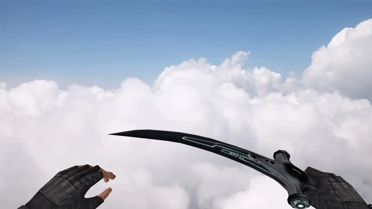 Скриншот Модель «Арабский меч» для CS 1.6: v_ и p_ нож, звуки, анимация осмотра, качество текстур