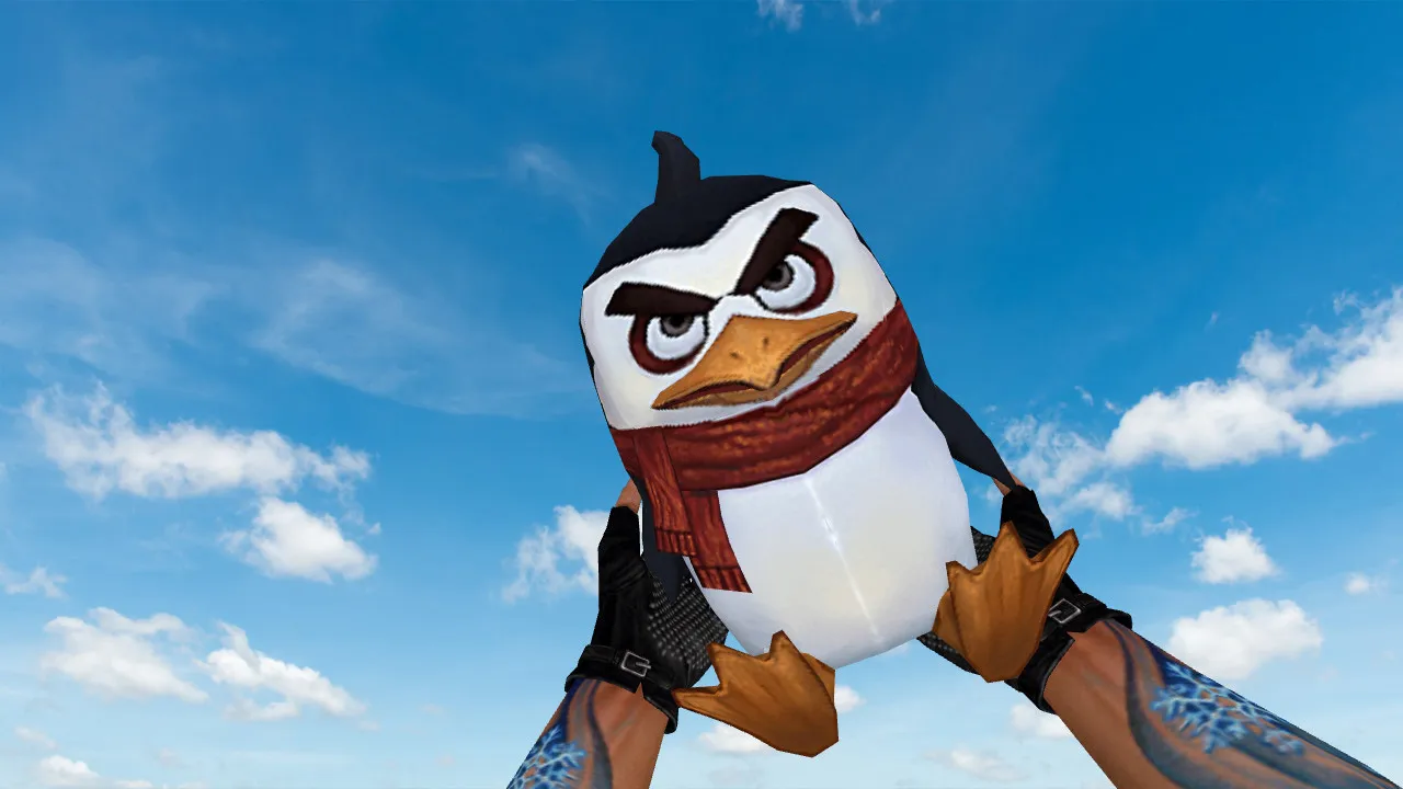 Скриншот Модель «Angry Penguin Grenade» для CS 1.6: v_ p_ w_ файлы, звуки, анимация осмотра и качество текстур