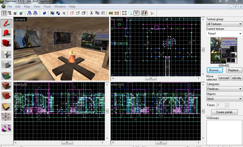 Скриншот  de_dust_topshot для CS 1.6: тактика сторон, точки, боты (.nav), оптимизация wpoly/epoly