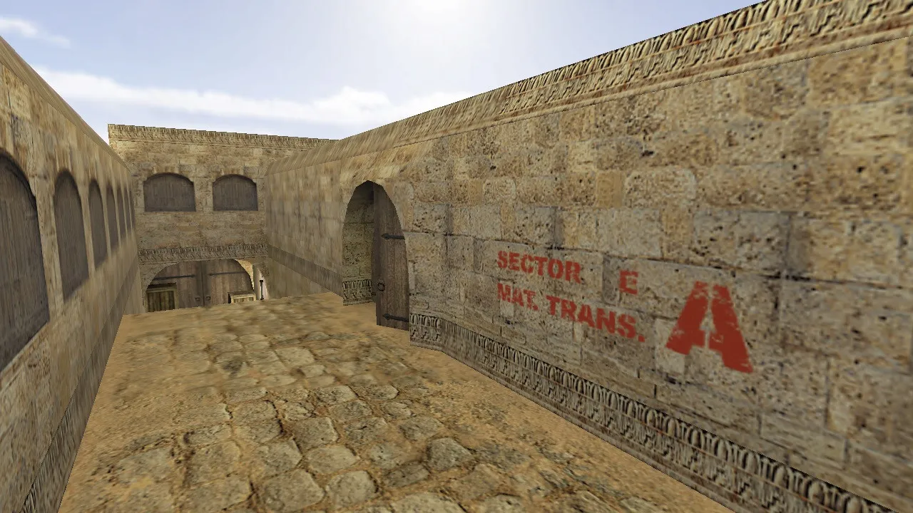 Скриншот  de_dust2020 — карта для CS 1.6: баланс сторон, точки под клатчи, оптимизация wpoly/epoly