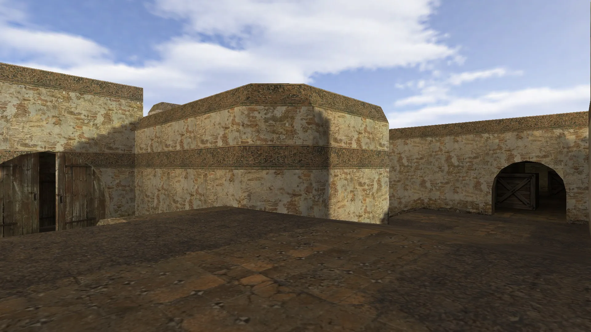 Скриншот  de_duna для CS 1.6 — карта, точки, маршруты и настройка ботов под .nav