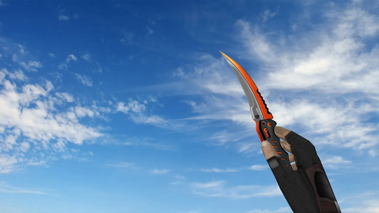 Скриншот Flip Knife Burst v_ модели и звуки для CS 1.6 — осмотр, текстуры, качество и анимации