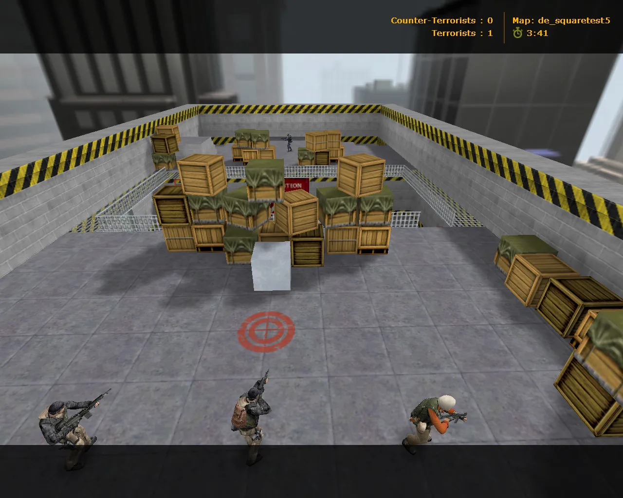 Скриншот  Карта de_squaretest5 для Counter-Strike 1.6: тактика и особенности