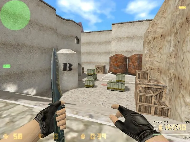 Скриншот  Карта de_sand_fortress для CS 1.6 — подробный обзор