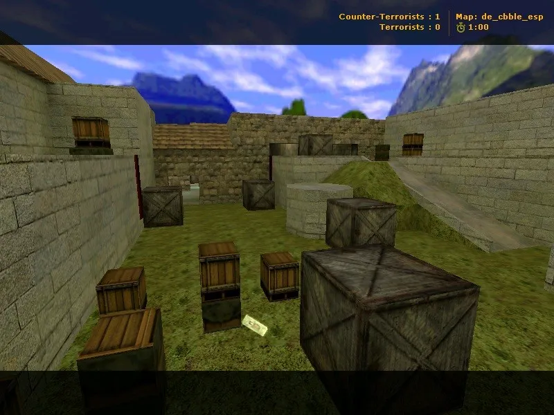 Скриншот  de_cbble_esp — DE карта для CS 1.6: точки, навигация ботов, оптимизация и настройка