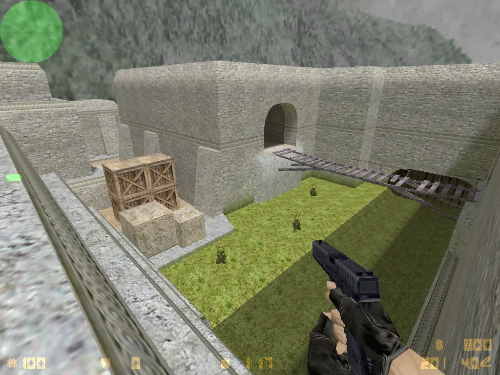 Скриншот  Карта de_aztec_assault для CS 1.6: точки, маршруты, .nav для ботов и оптимизация wpoly/epoly