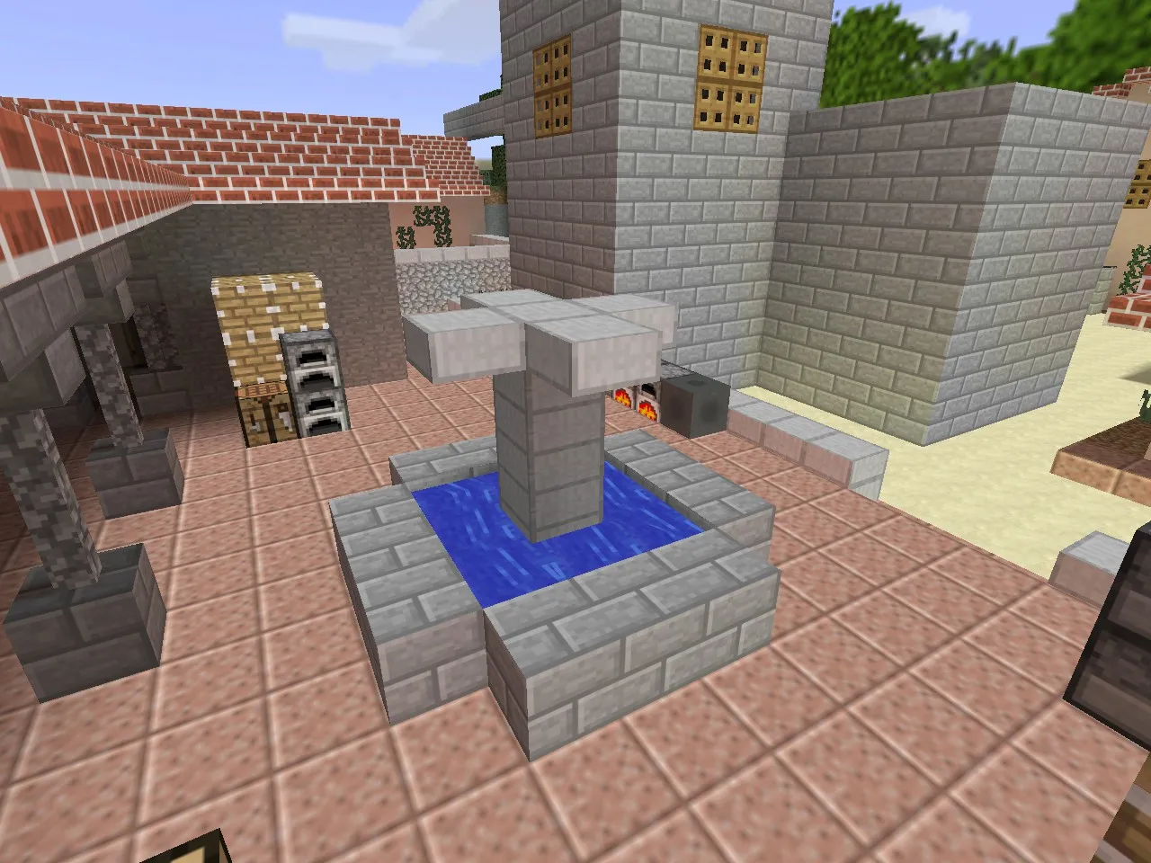 Скриншот  Карта de_inferno_minecraft для CS 1.6 - Тактические возможности и оптимизация