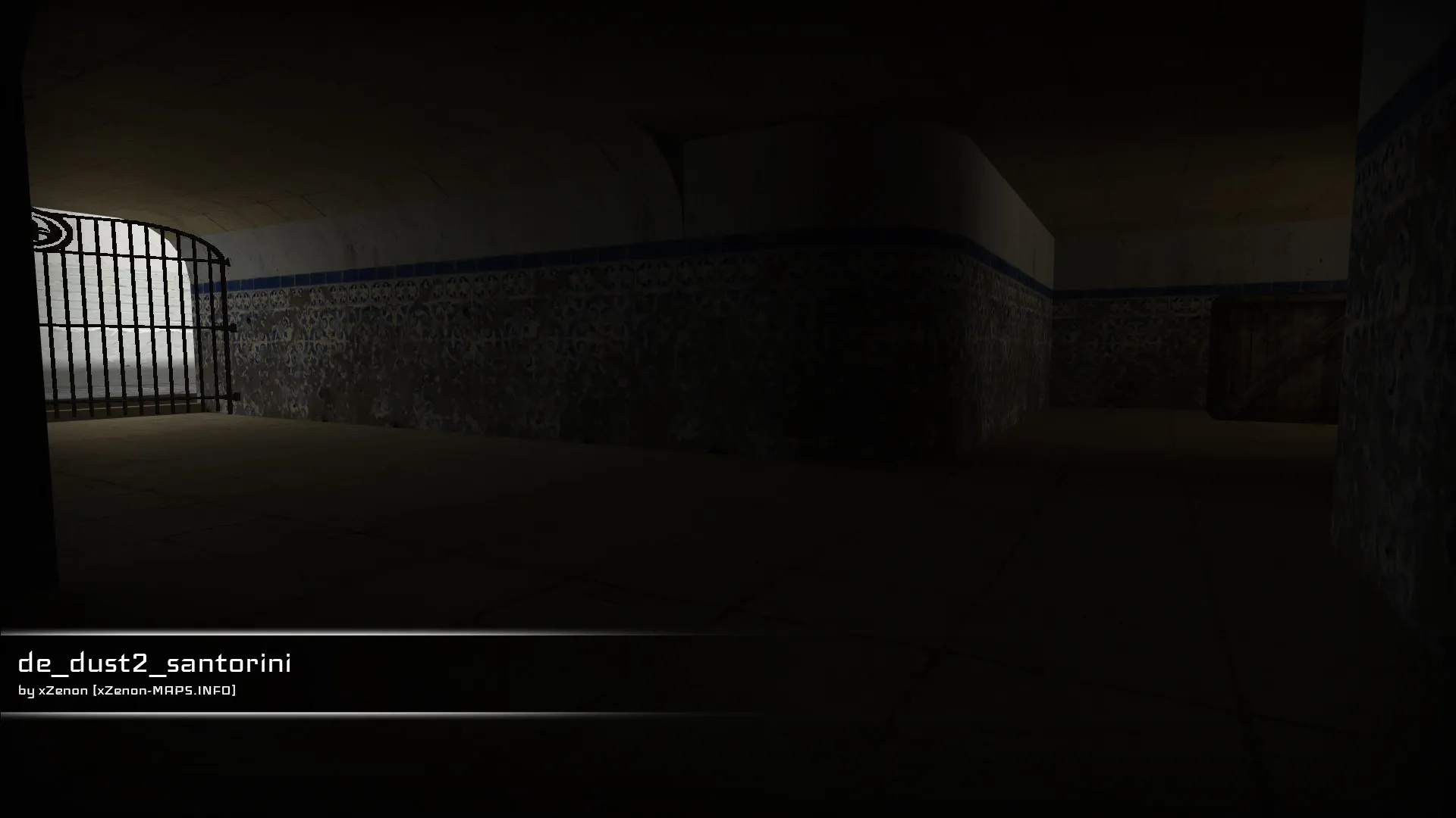 Скриншот  de_dust2_santorini_b2 — DE карта для CS 1.6: точки, маршруты, .nav и оптимизация wpoly/epoly