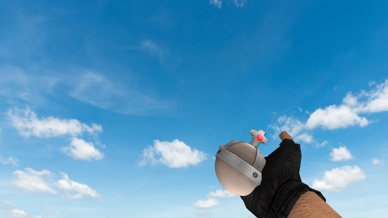 Скриншот Модель «Aura Grenade» для CS 1.6: v_ и p_ гранаты, звуки, анимация осмотра, текстуры и качество модели