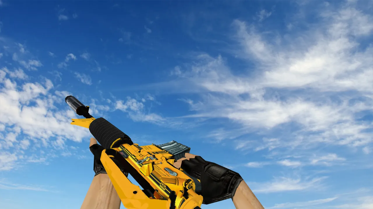 Скриншот Модель M4A1 Supercharged v_ m4a1 для CS 1.6: звуки, анимация осмотра, качество текстур