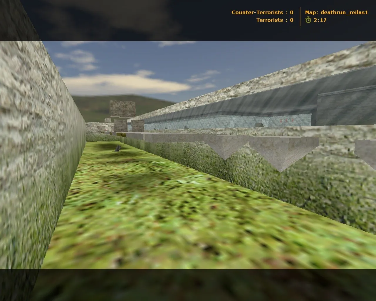 Скриншот  deathrun_reilas для CS 1.6: карта deathrun, точки обороны, раунды и настройка для ботов