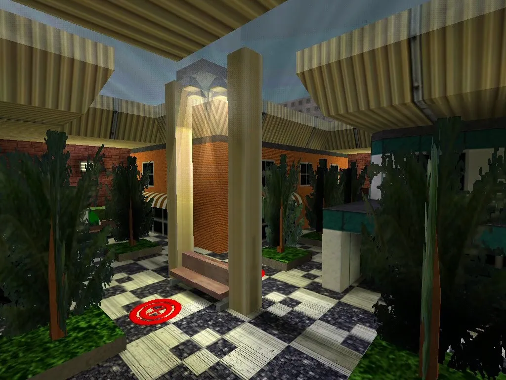 Скриншот Карта counterstrike_town для CS 1.6: баланс сторон, точки, .nav и оптимизация