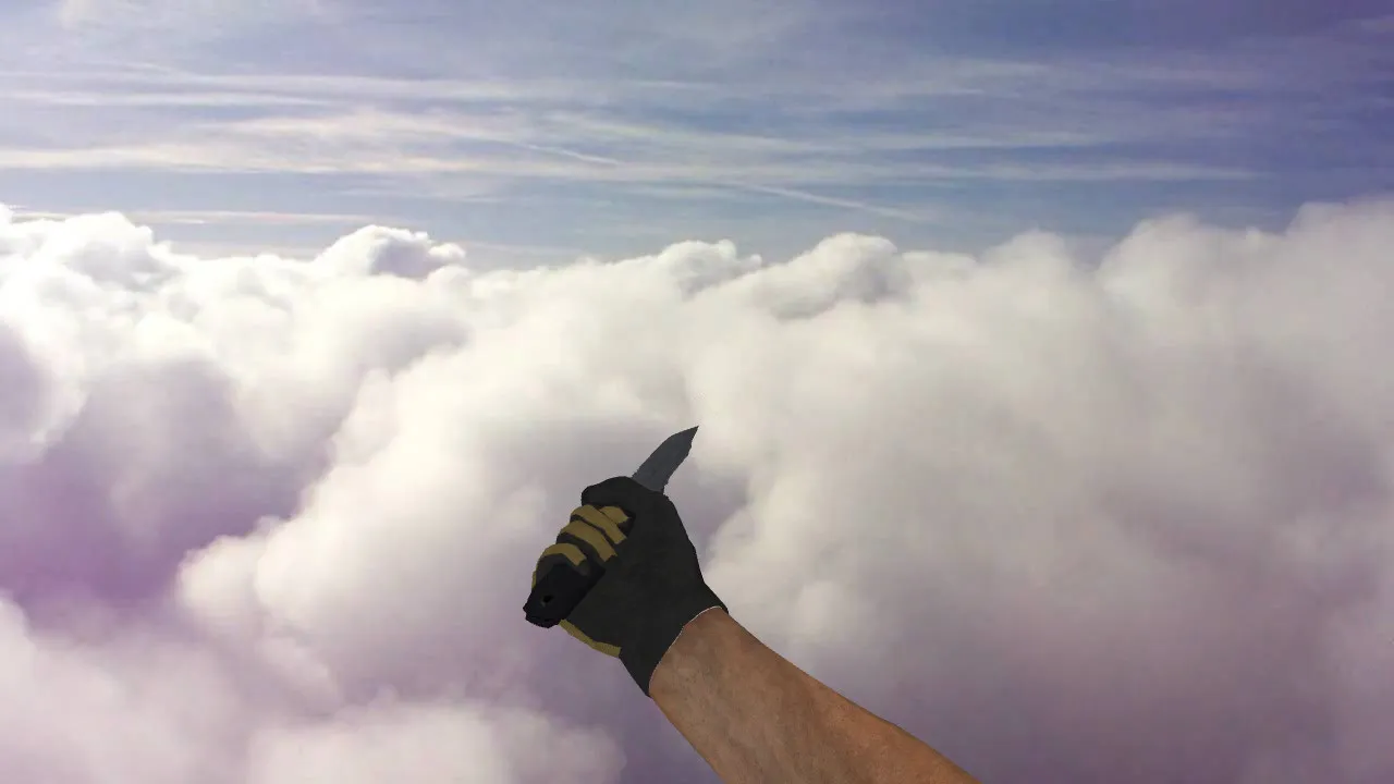 Скриншот Модель «SOG Knife» для CS 1.6: нож v_model p_model w_model, звуки, анимация осмотра и качество текстур