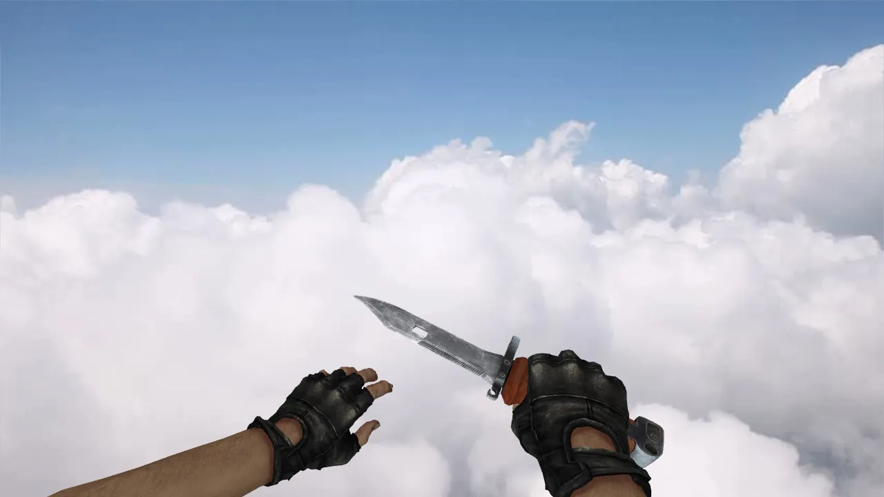 Скриншот Модель ножа «6x4 Product Bayonet» v_ для CS 1.6: p_ и w_ модели, звук, анимация осмотра и качество текстур