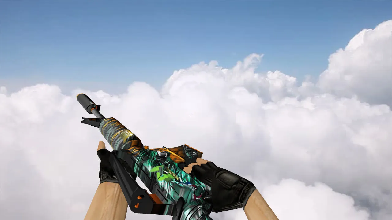 Скриншот Модель M4A1 Dark Jungle v_, p_, w_ для CS 1.6: звуки, анимация осмотра и качество текстур