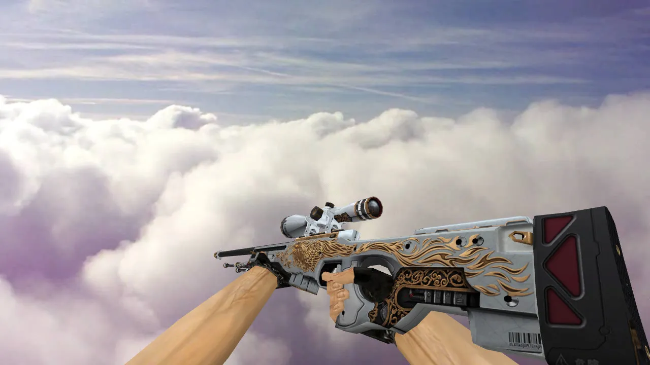 Скриншот Модель «AWP White Phoenix» для CS 1.6 — Восхитительные детали и качество