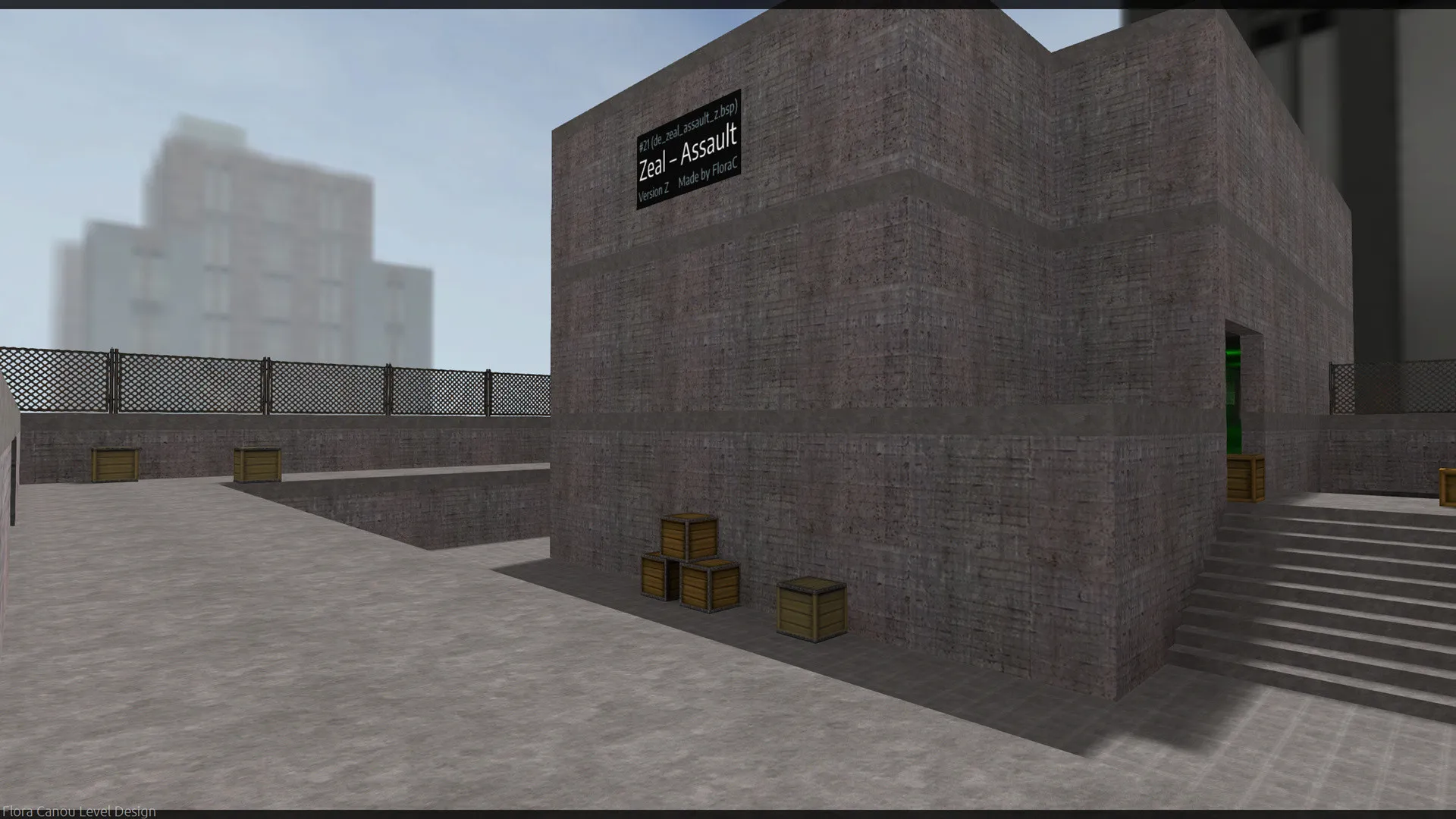 Скриншот  Карта de_zeal_assault_z для CS 1.6 - Тактические особенности и детали