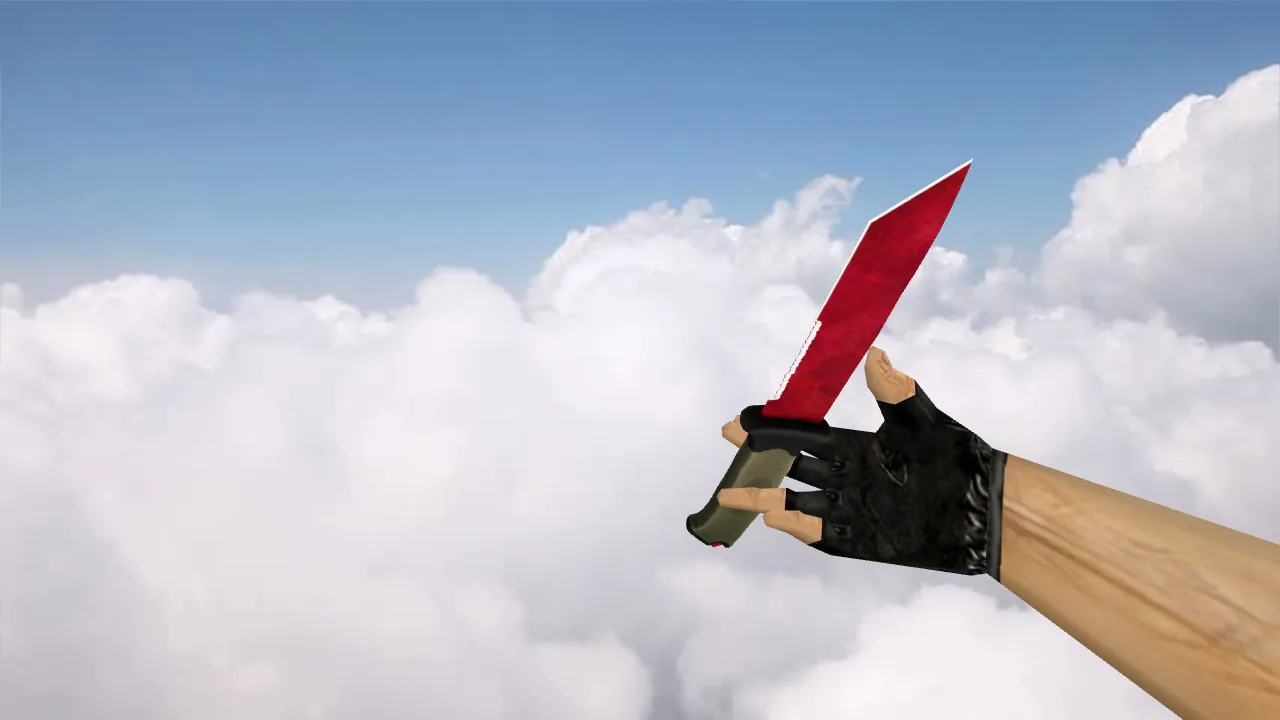 Скриншот Модель v_ и p_ «Ursus Knife Ruby» для CS 1.6: звуки, анимация осмотра, текстуры