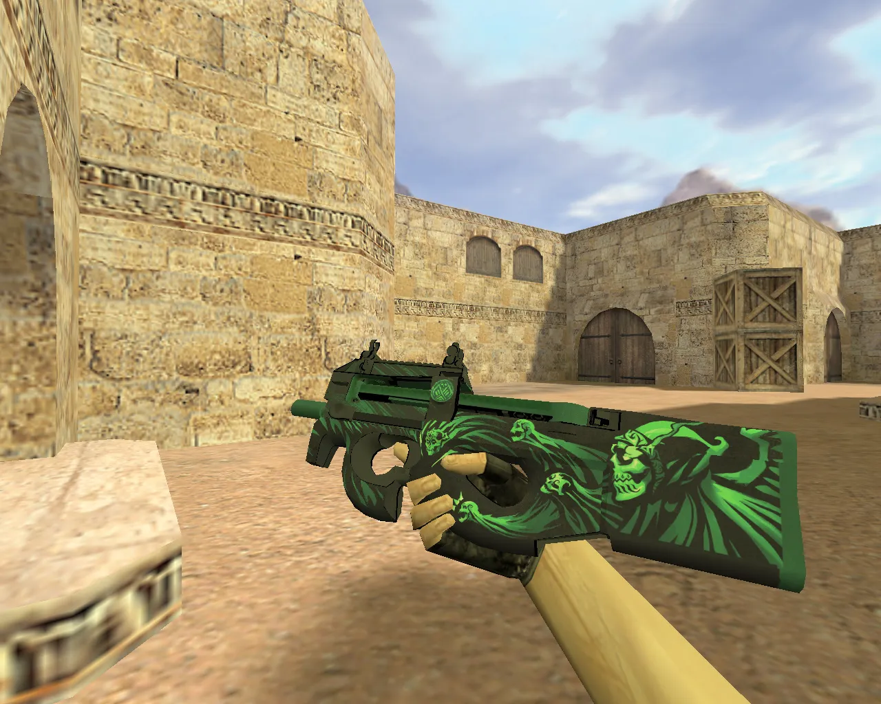 Скриншот Модель P90 Мрак для CS 1.6 – Скачай и играй