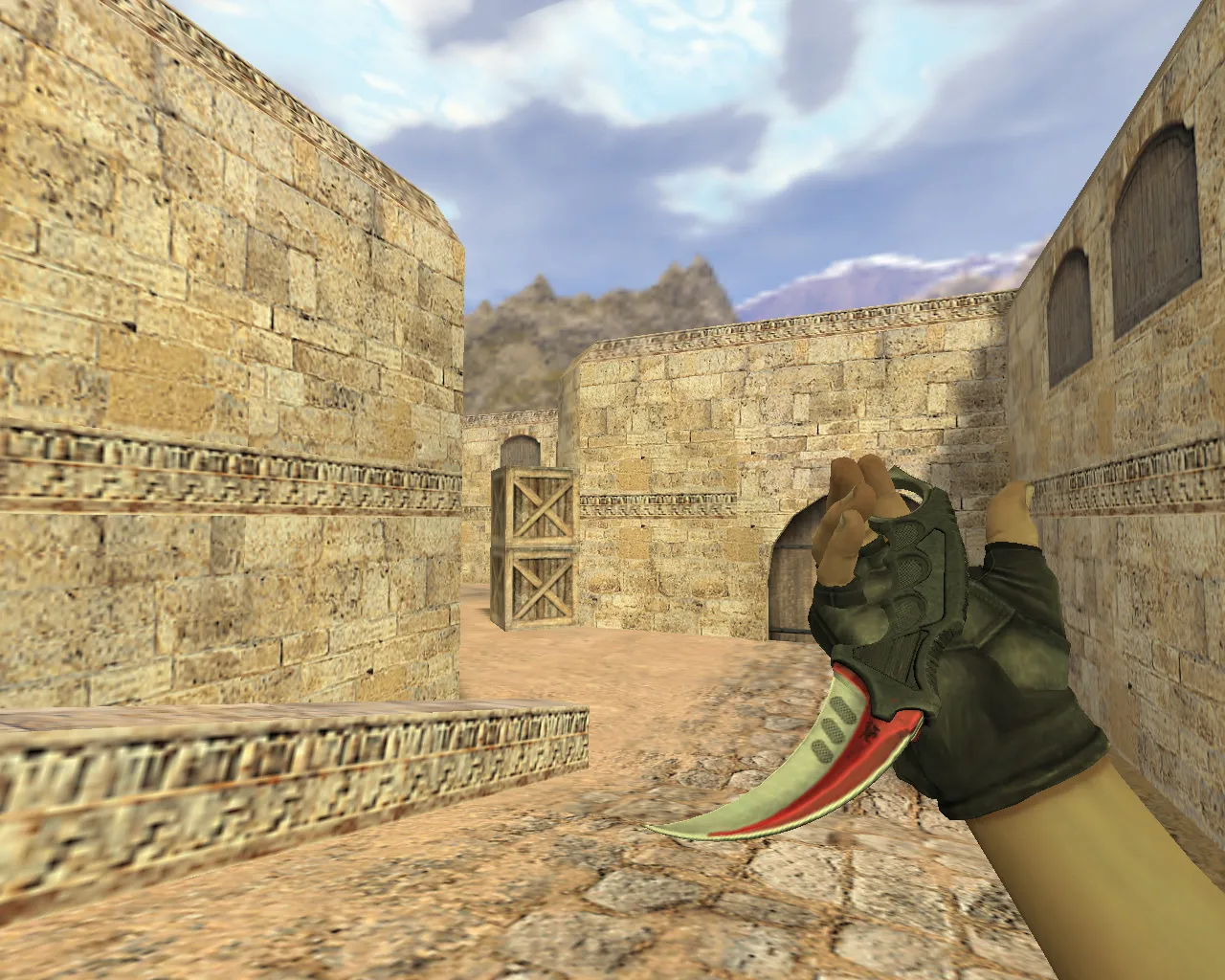 Скриншот Модель ножа «Керамбит Автотроника» v_ / p_ / w_ для CS 1.6: звуки, анимации, качество текстур