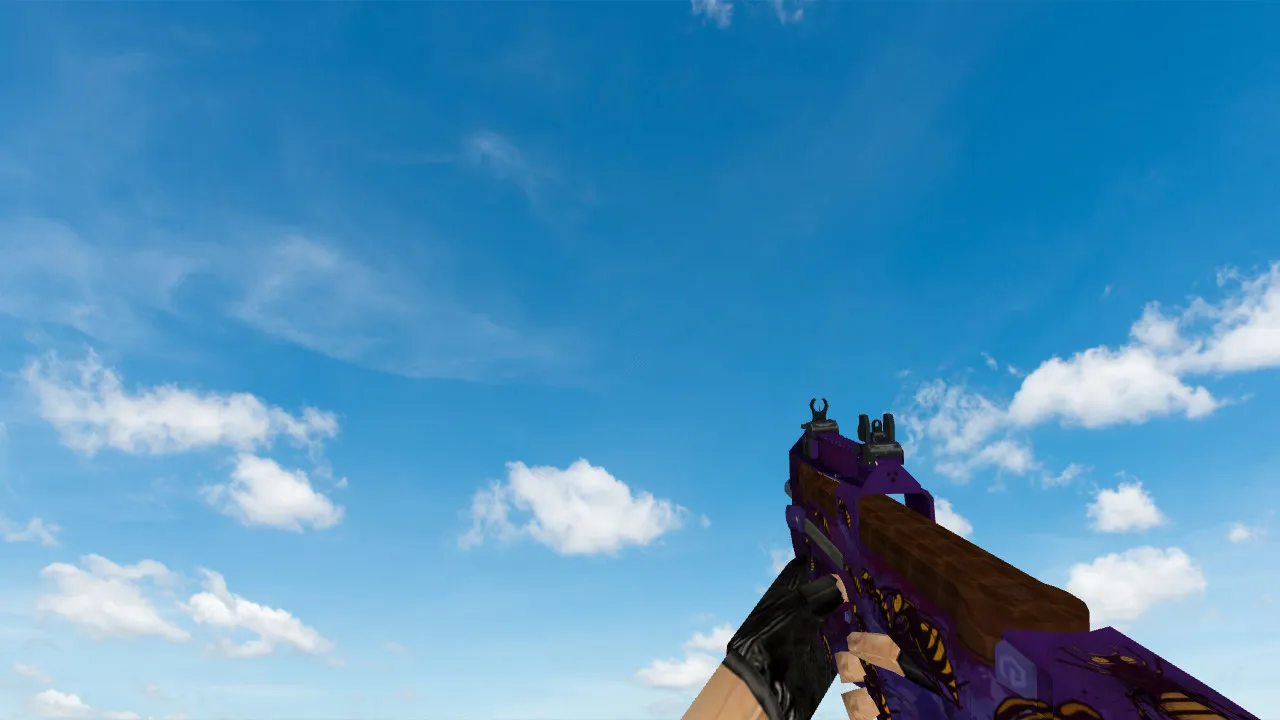 Скриншот Модель P90 The Swarp для CS 1.6 - Уникальный скин для твоего арсенала