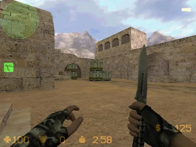 Скриншот  Карта de_dust_x_version для CS 1.6: точки, маршруты, .nav и оптимизация wpoly/epoly