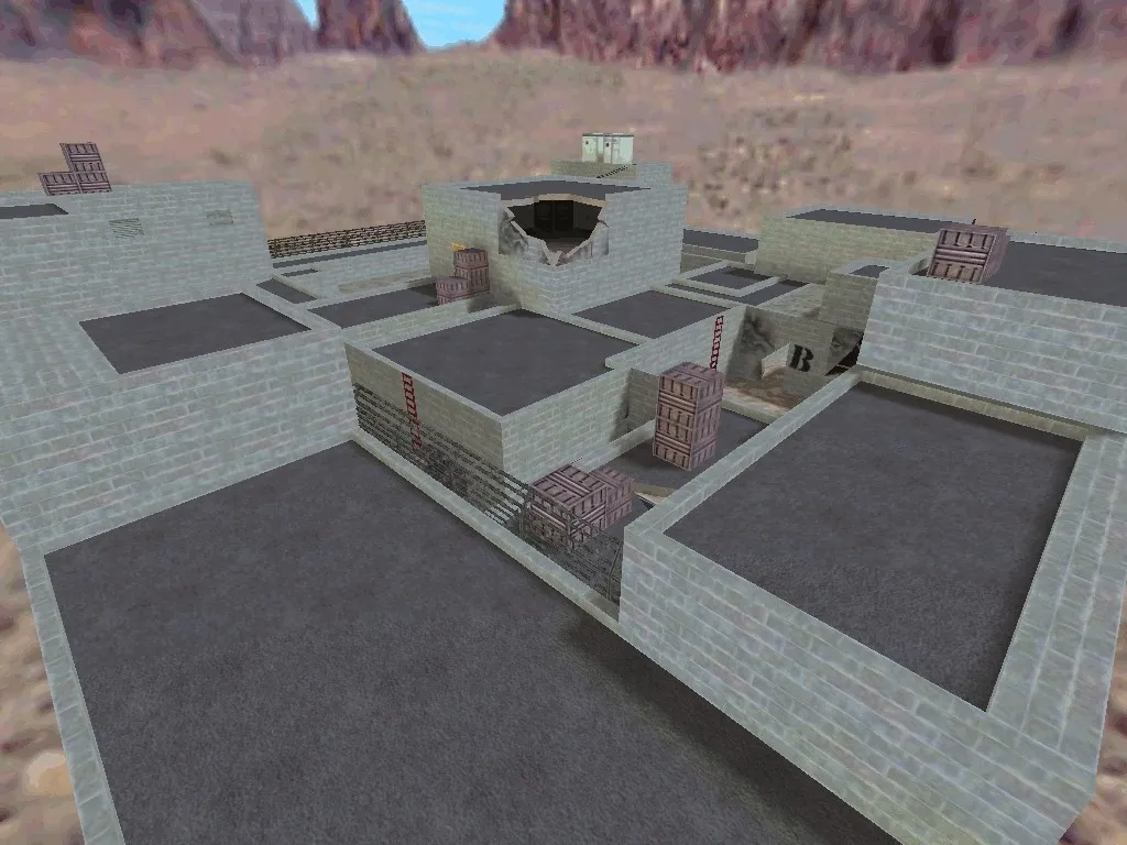 Скриншот  Карта de_war для CS 1.6: тактика и особенности