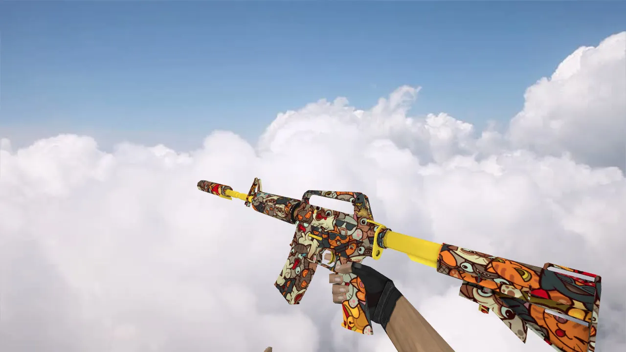 Скриншот Модель M4A1 PawPaw (v_, p_, w_) для CS 1.6: звуки, анимация осмотра, текстуры и настройка