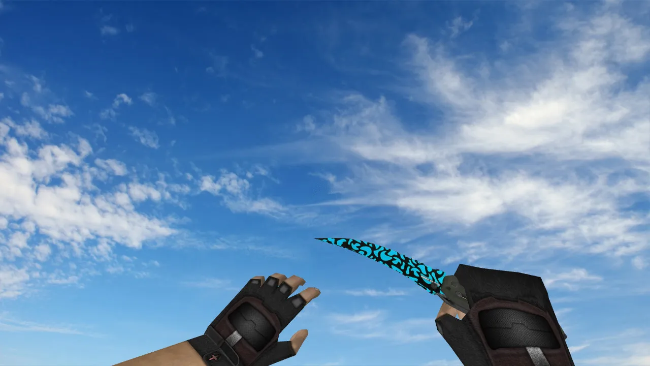 Скриншот Модель ножа Flip Knife Bussta для CS 1.6: v_, p_, w_ модели, звук, анимация осмотра и качество текстур