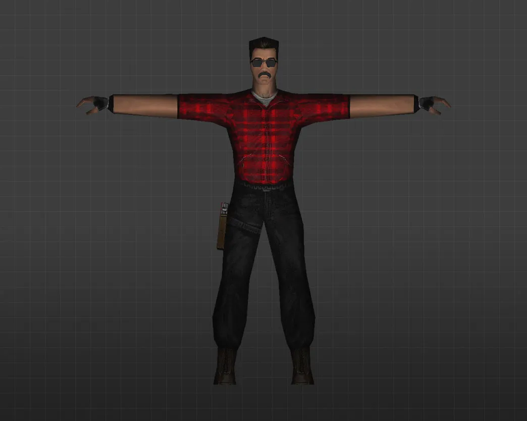 Скриншот Модель «Человек простой» для CS 1.6: уникальный скин для игроков