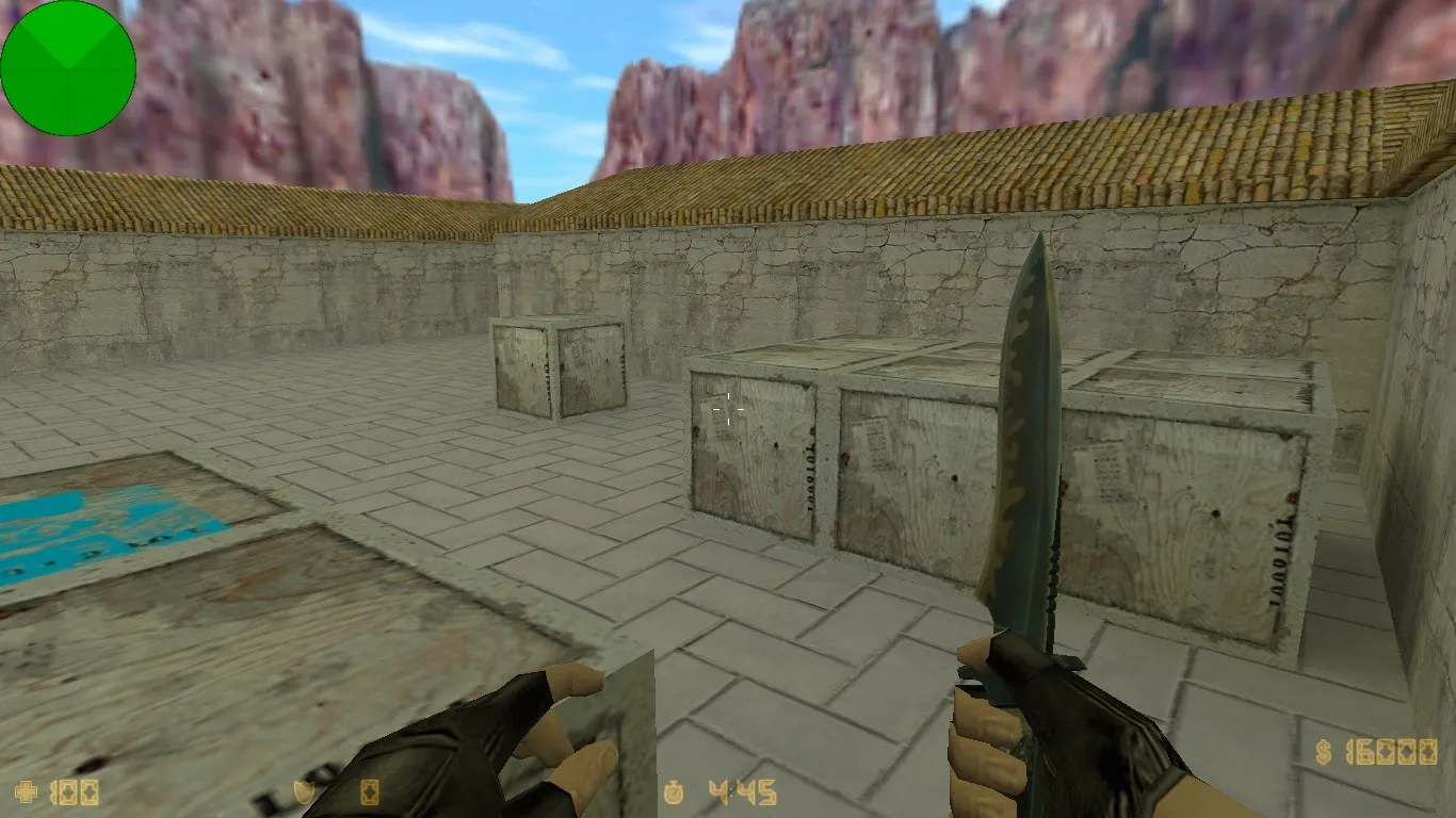 Скриншот  Карта deathrun_2h для CS 1.6: ловушки, респавн, точки для T/CT, .nav для ботов и оптимизация