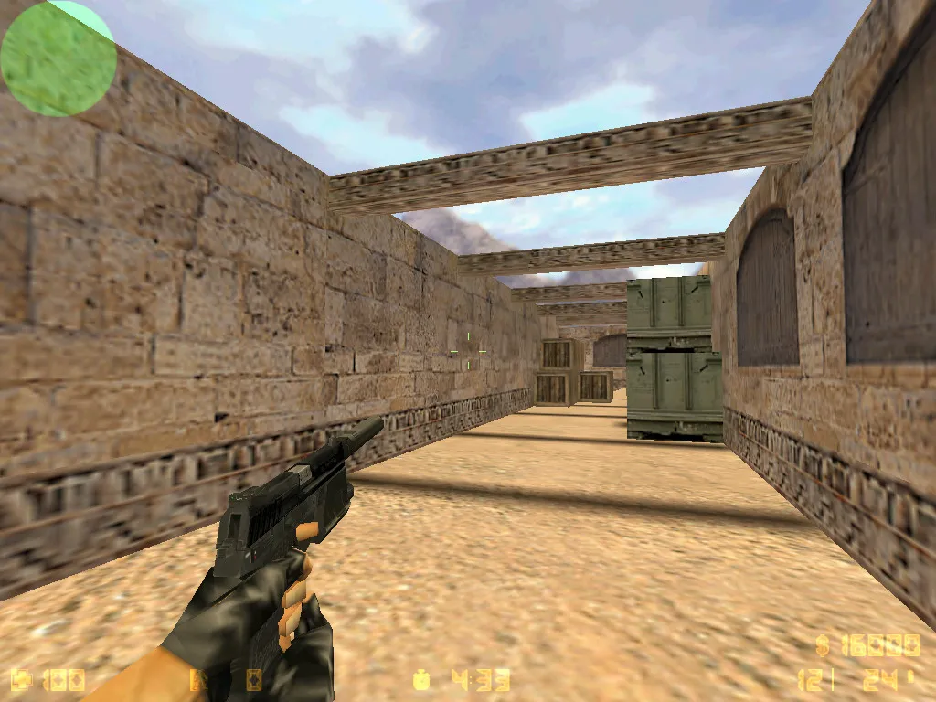 Скриншот  Карта de_dustkabul для CS 1.6: баланс сторон, точки, маршруты, bot .nav и оптимизация