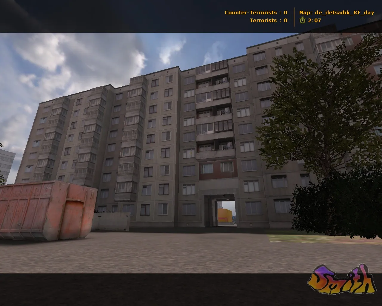 Скриншот  Карта de_detsadik_rf для CS 1.6: точки, маршруты, .nav для ботов и оптимизация wpoly/epoly