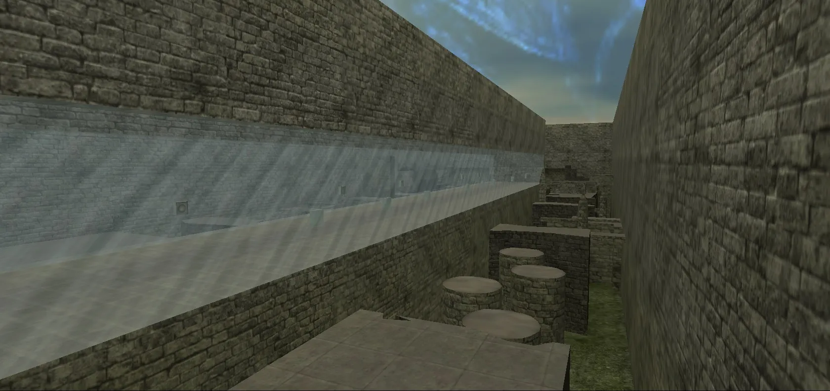 Скриншот  Карта deathrun_unreal для CS 1.6: точки, маршруты, .nav, оптимизация wpoly/epoly