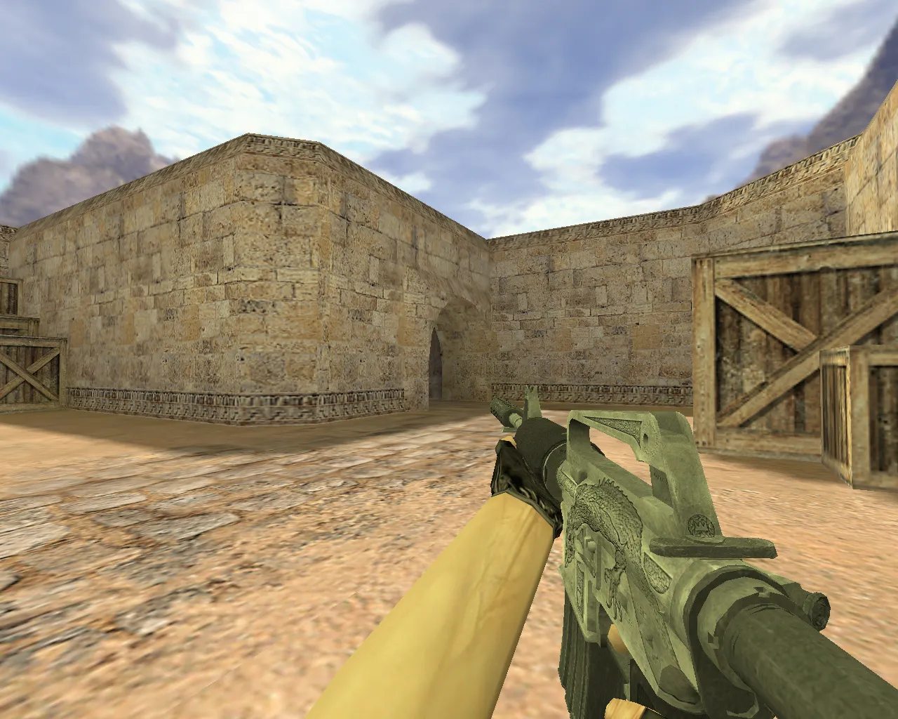 Скриншот Модель M4A1 «Василиск» v_ p_ w_ для CS 1.6: звуки, анимация осмотра, текстуры и настройка