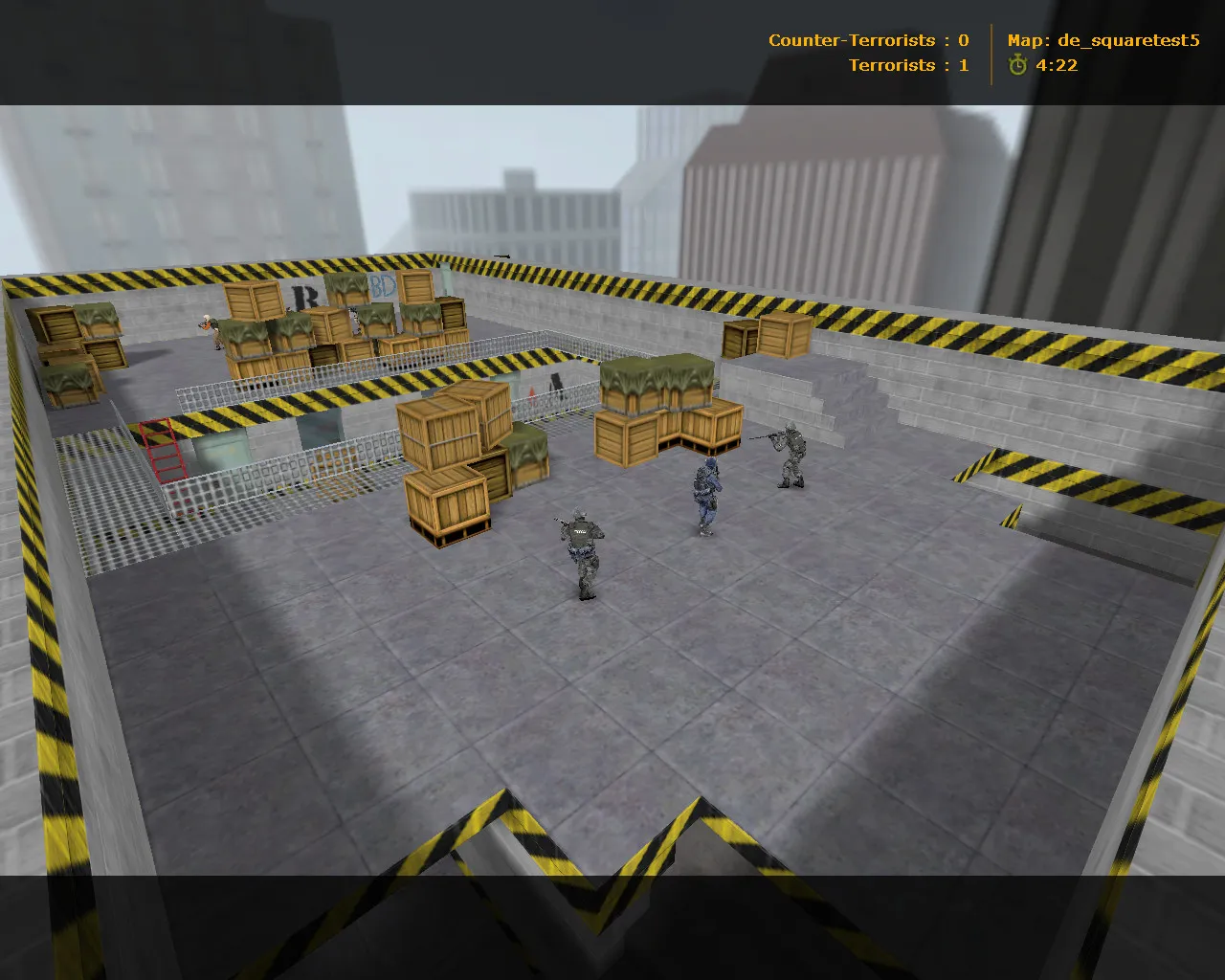 Скриншот  Карта de_squaretest5 для Counter-Strike 1.6: тактика и особенности