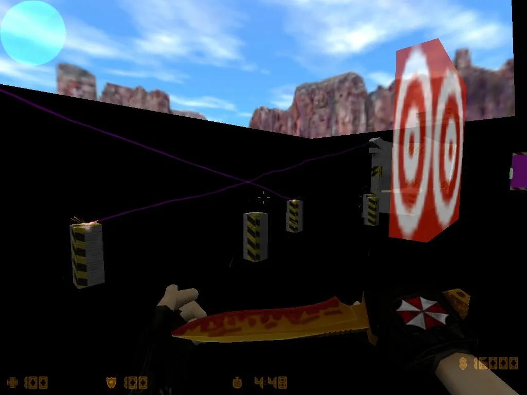 Скриншот  deathrun_n3rd для CS 1.6: геймплей Deathrun, точки, маршруты и настройка под ботов