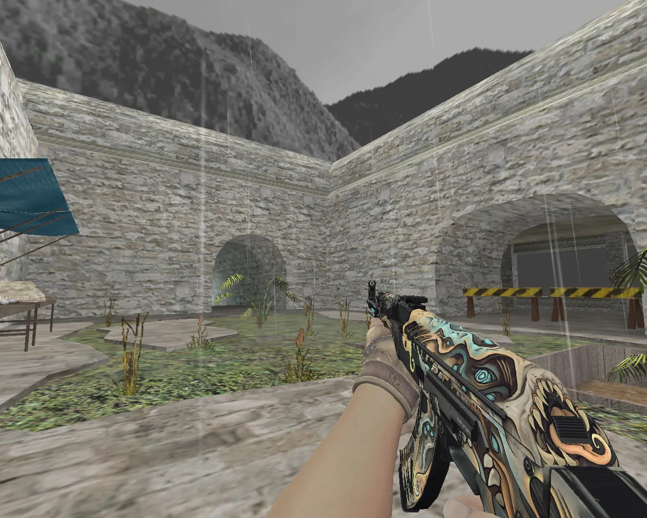 Скриншот АК-47 «Фантомный вредитель» (Phantom Disruptor) для CS 1.6: v_ p_ w_ модели, звуки и анимация осмотра