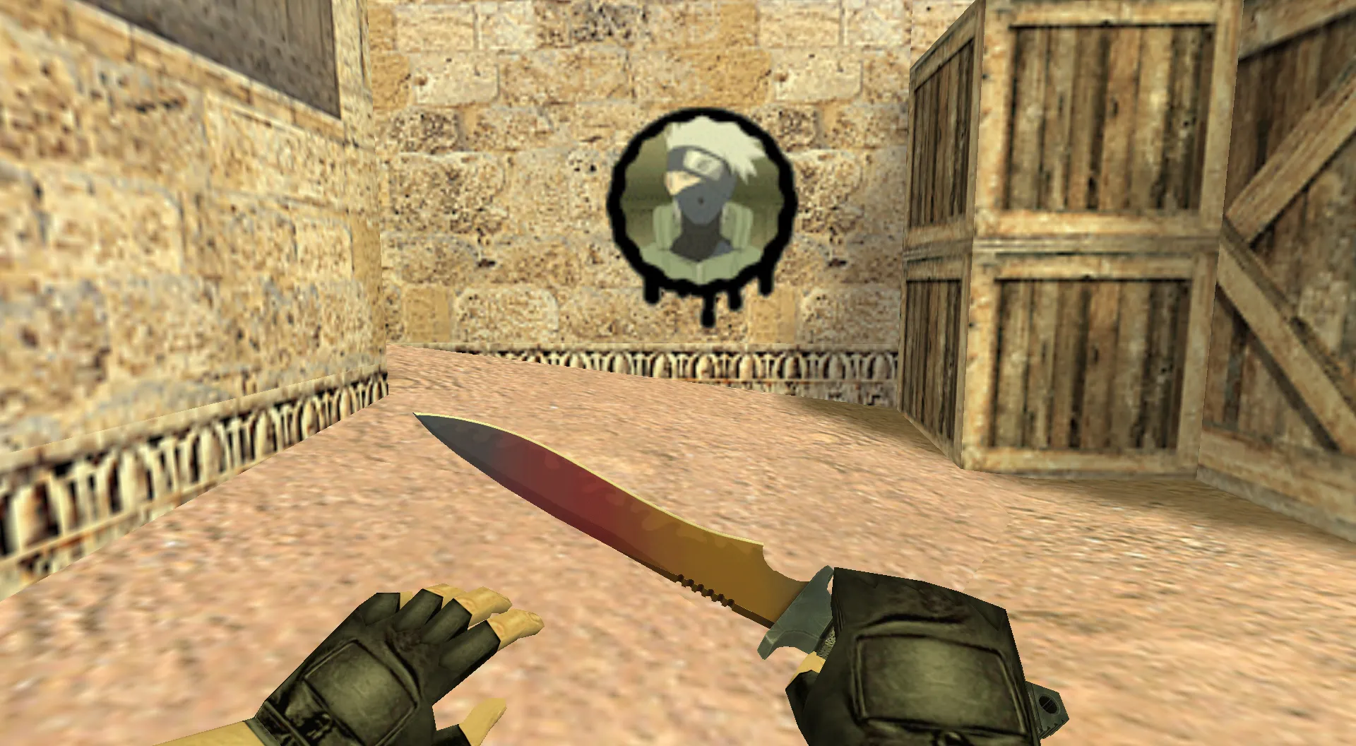 Скриншот Граффити «Какаси Хатакэ» для CS 1.6 - Уникальный стиль для вашего игрового процесса