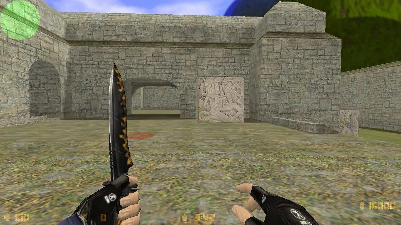 Скриншот  Карта de_aztec_2012 для CS 1.6: разбор точек, заходов, .nav для ботов и настройки сервера