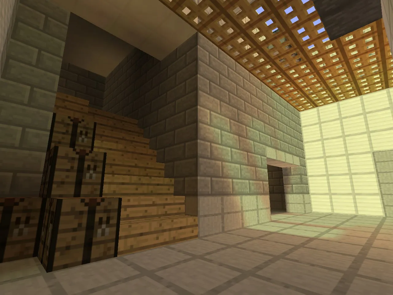 Скриншот Карта de_cache_minecraft для CS 1.6: планировка, тактика Т/КТ, .nav для ботов, оптимизация