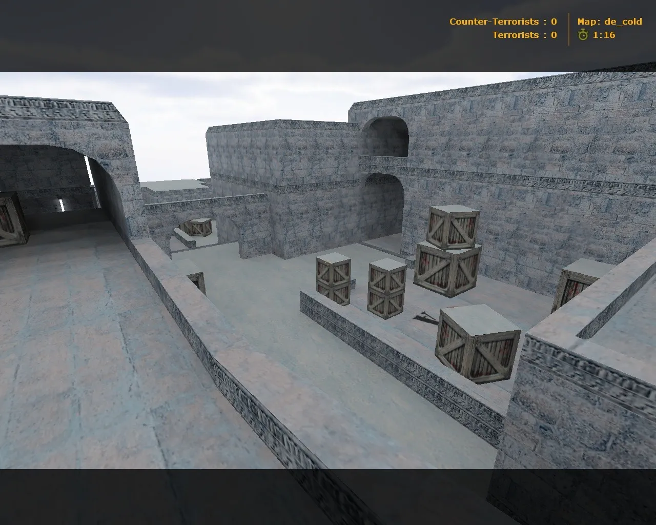 Скриншот  de_cold для CS 1.6: тактики за CT/T, точки, .nav и оптимизация карты для стабильного FPS