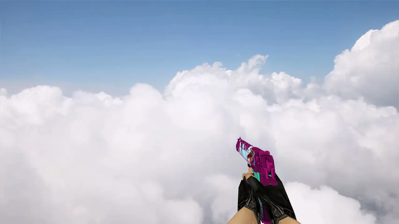 Скриншот Модель «Deagle «Неоновый гонщик»» для CS 1.6 - Уникальный скин