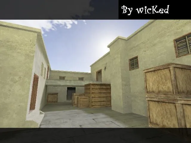 Скриншот  de_gash — карта для CS 1.6: точки, тактика за T и CT, .nav для ботов и оптимизация