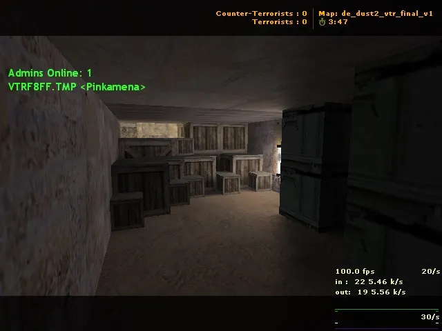 Скриншот  de_dust2_vtr_final_v1 — карта DE для CS 1.6: точки, ротации, .nav, оптимизация
