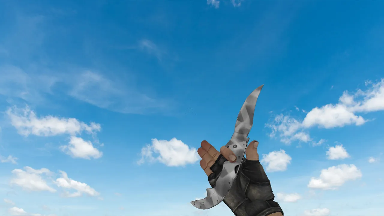 Скриншот Нож Фальшион «Городская маскировка» v_model для CS 1.6: анимация осмотра, звуки и качество текстур