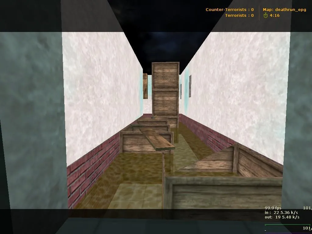 Скриншот  Карта deathrun_epg для CS 1.6: баланс сторон, точки, .nav для ботов и оптимизация wpoly/epoly